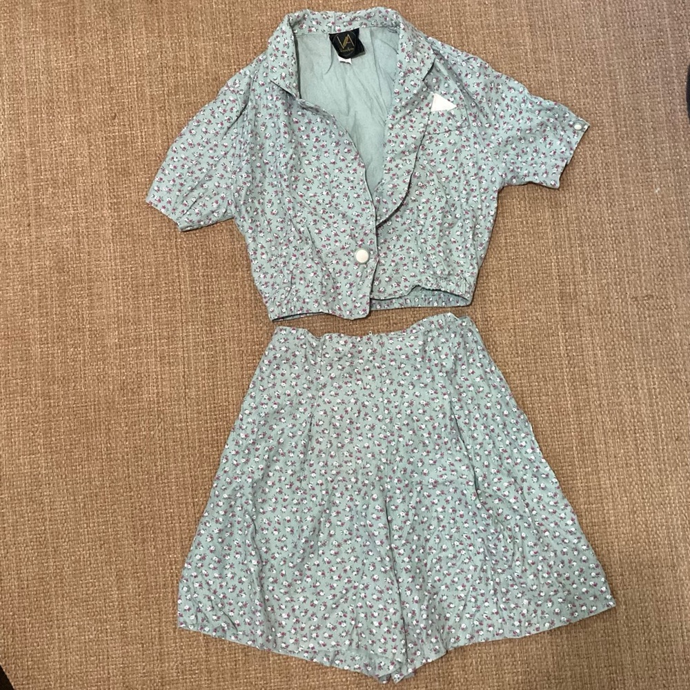 VA Victoria Ashely Vintage 90s Matching Set Size XS